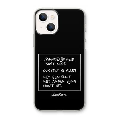 Mijn Motto's: iPhone 13 mini Transparant Hoesje