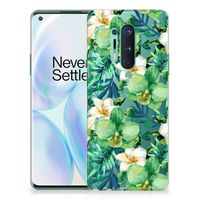 OnePlus 8 Pro TPU Case Orchidee Groen - thumbnail