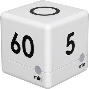 TFA-Dostmann CUBE-TIMER Digitale kookwekker Zwart, Wit