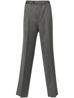Canali blazer en laine vierge à fines rayures - Gris