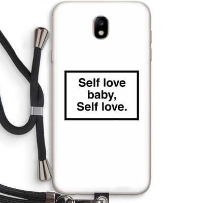 Self love: Samsung Galaxy J7 (2017) Transparant Hoesje met koord