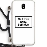 Self love: Samsung Galaxy J7 (2017) Transparant Hoesje met koord