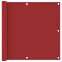vidaXL Balkonscherm 90x400 cm oxford stof rood
