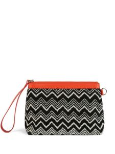 Missoni Home pochette à motif zig-zag - Noir