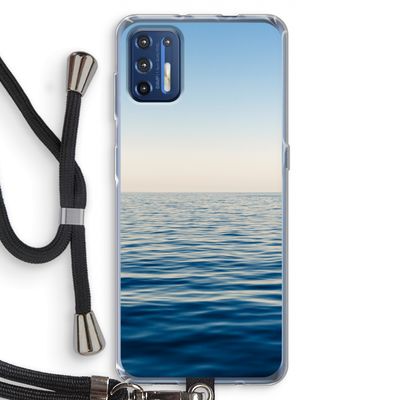 Water horizon: Motorola Moto G9 Plus Transparant Hoesje met koord