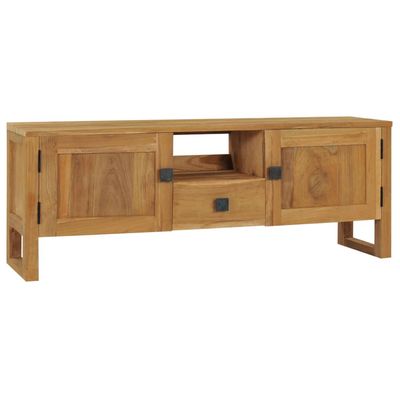 vidaXL Tv-meubel 120x32x45 cm massief teakhout