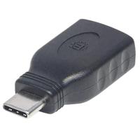 Manhattan USB 3.2 Gen 1 (USB 3.0) Adapter [1x USB 3.2 Gen 2 stekker C (USB 3.1) - 1x USB 3.2 Gen 2 bus A (USB 3.1)] Adapter USB-C Stecker auf USB A Buchse USB