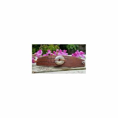 Edelsteen Armband Agaat Donut met Leren Armband