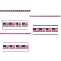 3x USA vlag afzetlinten 6 meter   -