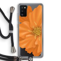 Orange Ellila flower: Samsung Galaxy A41 Transparant Hoesje met koord Orange Ellila flower: Samsung Galaxy A41 Transparant Hoesje met koord