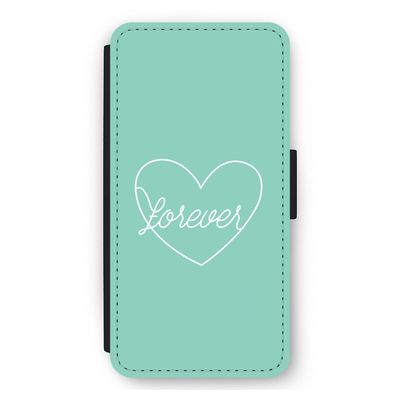 Forever heart pastel: iPhone 12 Pro Max Flip Hoesje