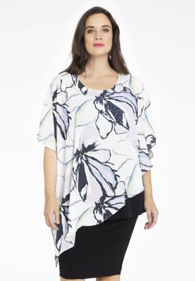 Yoek Tuniek asymmetrisch SPRING | Beige | Maat 50/52