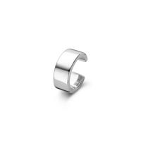 Gerhodineerd 925 zilveren ear cuff 11,5 mm - Tijdloze oormanchet
