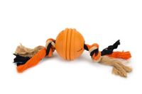 Beeztees sumo fit ball - hondenspeelgoed - rubber - oranje - 31,8x7,9x7, - thumbnail
