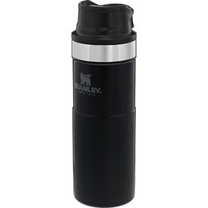 Stanley PMI Classic Trigger-Action Travel Mug 0.47L thermosbeker Matte Black Pebble