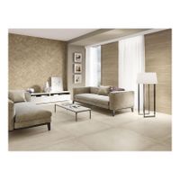 Baldocer Cerámica Larchwood Wandtegel | 40x120 cm | Gerectificeerd | Houtlook | Mat Beige