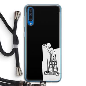 Musketon Painter: Samsung Galaxy A50 Transparant Hoesje met koord