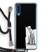 Musketon Painter: Samsung Galaxy A50 Transparant Hoesje met koord