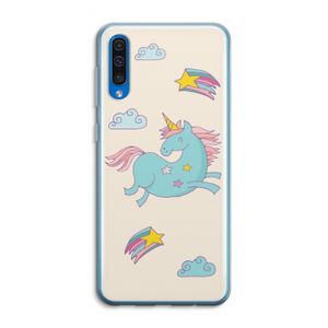 Vliegende eenhoorn: Samsung Galaxy A50 Transparant Hoesje