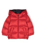 Moncler Enfant veste matelassée à patch logo - Rouge - thumbnail