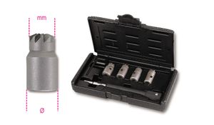 Beta Assortiment van ruimers voor het reinigen van injector zittingen. In kunststof koffer 960PI - 009600215