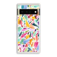 Watercolor Brushstrokes: Google Pixel 6 Pro Transparant Hoesje