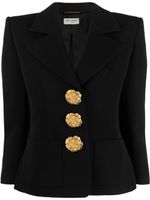 Saint Laurent blazer à simple boutonnage - Noir