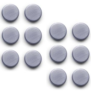 18x Ronde magneten extra sterk RVS 2,7 cm