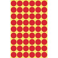 Avery Gekleurde Markeringspunten, rood, Ø 12,0 mm, permanent klevend - thumbnail