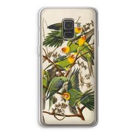 Carolinaparkiet: Samsung Galaxy A8 (2018) Transparant Hoesje