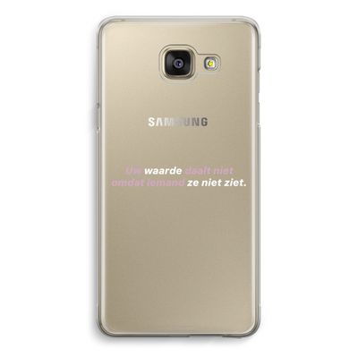 uw waarde daalt niet: Samsung Galaxy A5 (2016) Transparant Hoesje