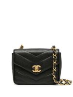 CHANEL Pre-Owned mini sac porté épaule V-Stitch (1995) - Noir