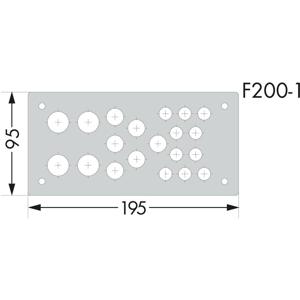 WAGO 850-818/002-001 Flensplaat (b x h) 195 mm x 95 mm 1 stuk(s)