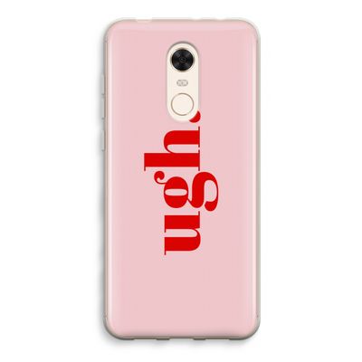 Ugh: Xiaomi Redmi 5 Transparant Hoesje