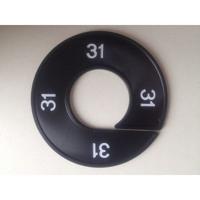 Maatring 9cm zwart/wit 31