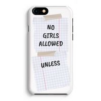 No Girls Allowed Unless: Volledig Geprint iPhone 7 Hoesje