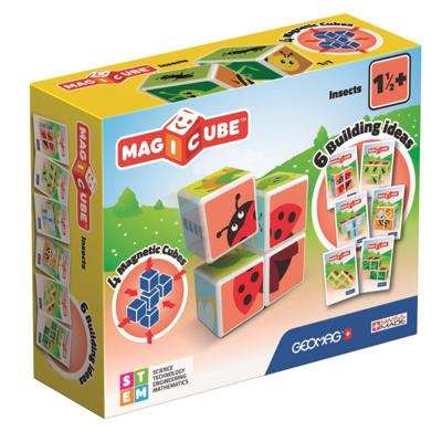 Geomag Magicube Printed Insects & Cards 7 stuks
