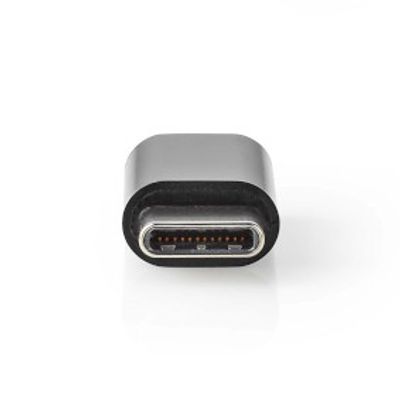 Nedis CCGB60910BK tussenstuk voor kabels USB Micro-B USB-C Zwart