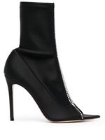 Gianvito Rossi bottines à ornements en cristal - Noir - thumbnail