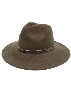 Barbour fédora à bande logo - Vert