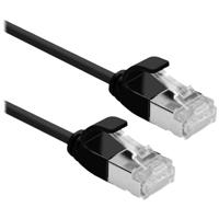 ROLINE F/UTP DataCenter Patchkabel Cat.6A (Class EA), LSOH, extra dun, zwart, 0,15 m - thumbnail