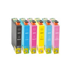 Huismerk Epson T0807 Inktcartridges Multipack (zwart + 5 kleuren)