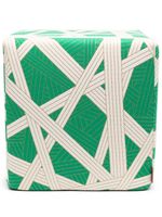 Missoni Home pouffe à rayures - Vert - thumbnail