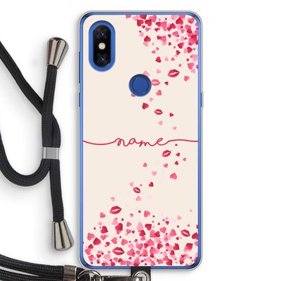 Hartjes en kusjes: Xiaomi Mi Mix 3 Transparant Hoesje met koord