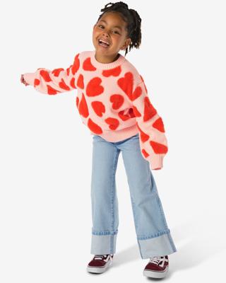 HEMA Kinderjeans Omgeslagen Zoom Lichtblauw (lichtblauw)
