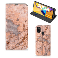 Samsung Galaxy M30s | M21 Standcase Marmer Oranje