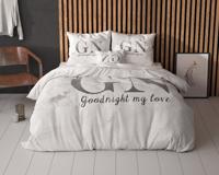 RoyalTextile - Goodnight Dekbedovertrek - Zilver - 140 x 220 RoyalTextile - Goodnight Dekbedovertrek - Zilver - 140 x 220