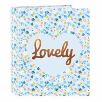 Ringmap Moos Lovely Blauw A4 27 x 33 x 6 cm - thumbnail
