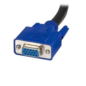 StarTech.com SVUSB2N1_15 toetsenbord-video-muis (kvm) kabel 4,57 m Zwart