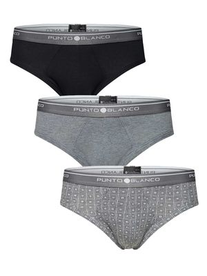 Punto Blanco - 3p Mini Briefs - Basix (cotton) - 518, Maat:XL